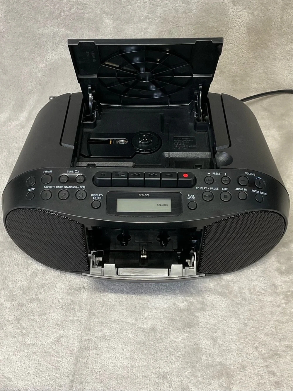 Sony CFD-S70 CD Radio Cassette Corder Boombox Mega Bass